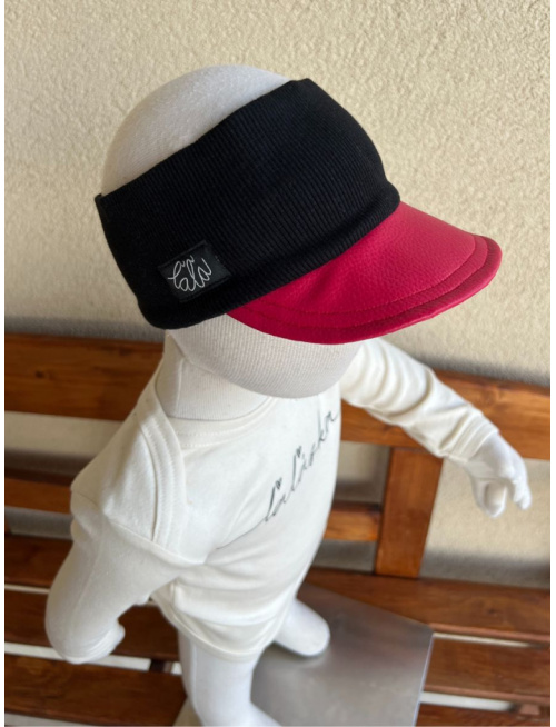 Koženková šiltočelenka