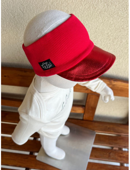 Koženková šiltočelenka