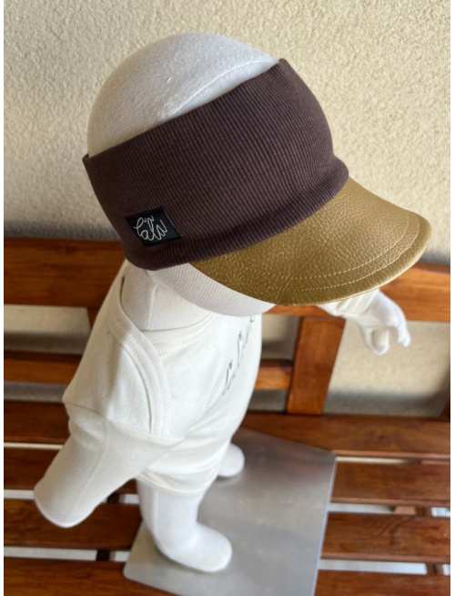 Koženková šiltočelenka