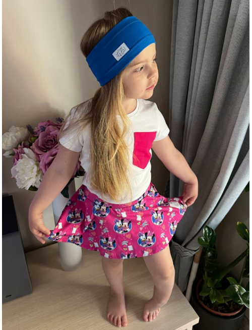 Úpletová rovná čelenka - jednovrstvová - jednofarebná