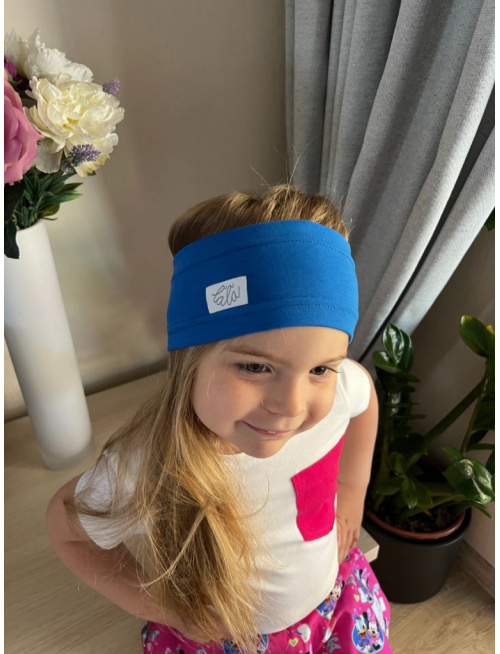 Úpletová rovná čelenka - jednovrstvová - jednofarebná