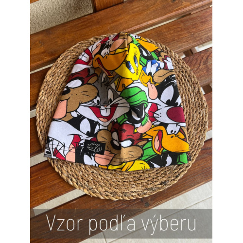 Šmolko čiapka - vzorovaná - jednovrstvová