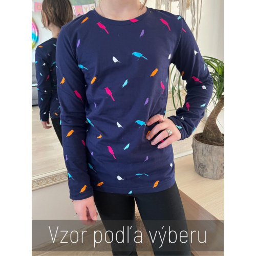 Úpletový nátelník - girl - vzorovaný
