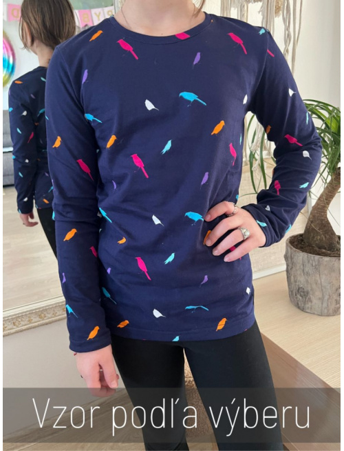 Úpletový nátelník - girl - vzorovaný