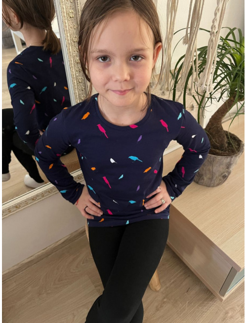 Úpletový nátelník - girl - vzorovaný