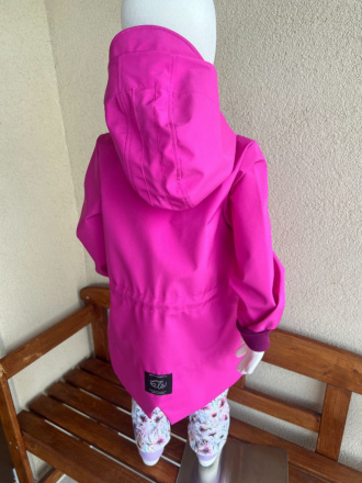 Rastúca LUX softshell bunda/parka - jar/JESEŇ - amarant
