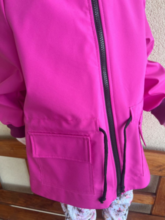 Rastúca LUX softshell bunda/parka - jar/JESEŇ - amarant