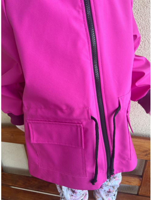 Rastúca LUX softshell bunda/parka - jar/JESEŇ - amarant