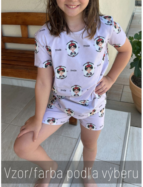 Detské pyžamko - krátke - klasik strih - GIRL