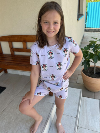 Detské pyžamko - krátke - klasik strih - GIRL