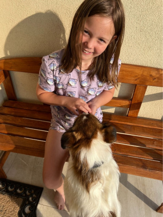 Detské pyžamko - krátke - klasik strih - GIRL