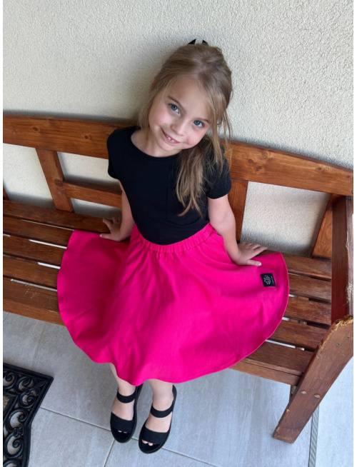 Tepláková kruhová sukňa - jednofarebná