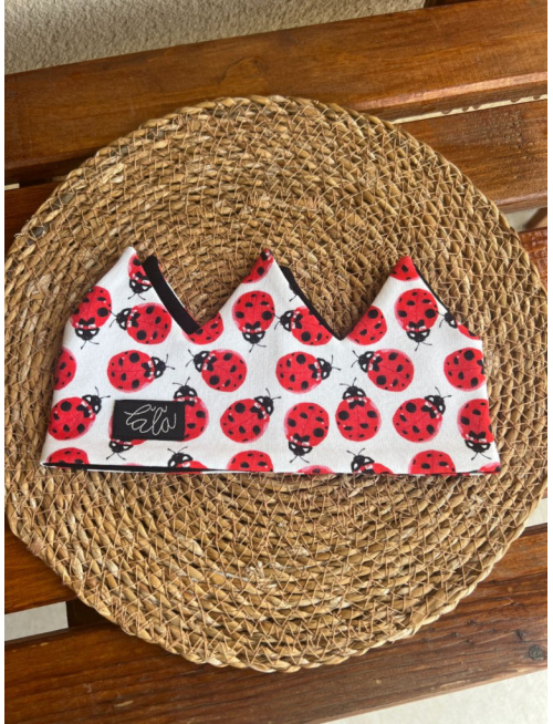 Korunka obojstranná - lienka/čierna - LEN DO VYPREDANIA ZÁSOB