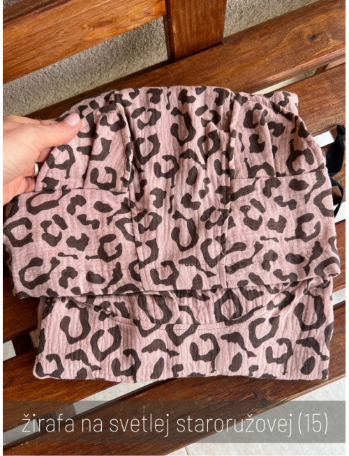 Detské pončo s uškami podľa výberu - gázovina/mušelín - vzorované