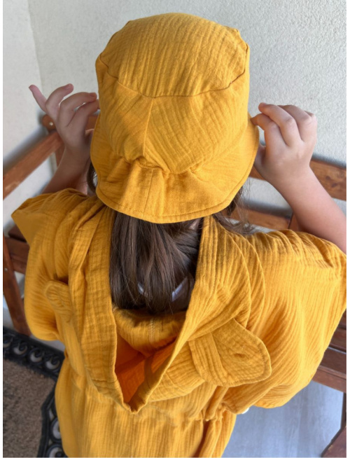 Klobúk Panáčik - gázovina/mušelín - jednovrstvový - jednofarebný