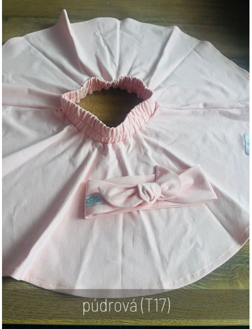 Tepláková kruhová sukňa - jednofarebná