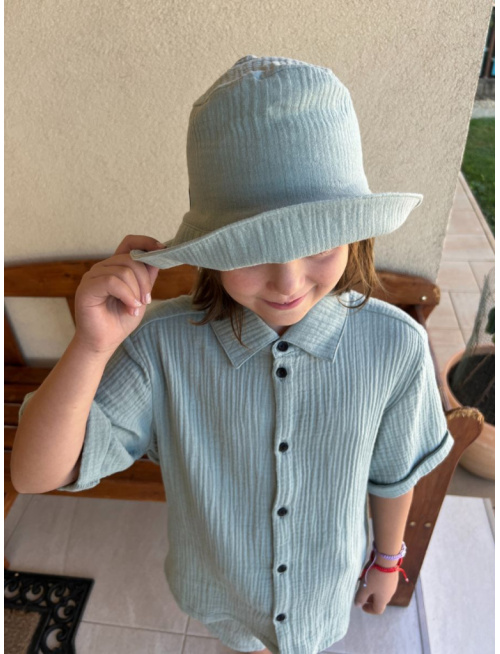 Klobúk Number 1 - gázovina/mušelín - jednofarebný