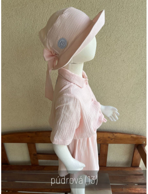 Klobúk Number 1 - gázovina/mušelín - jednofarebný