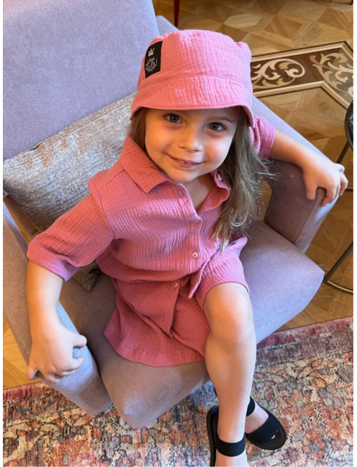 Klobúk Panáčik - gázovina/mušelín - jednovrstvový - jednofarebný