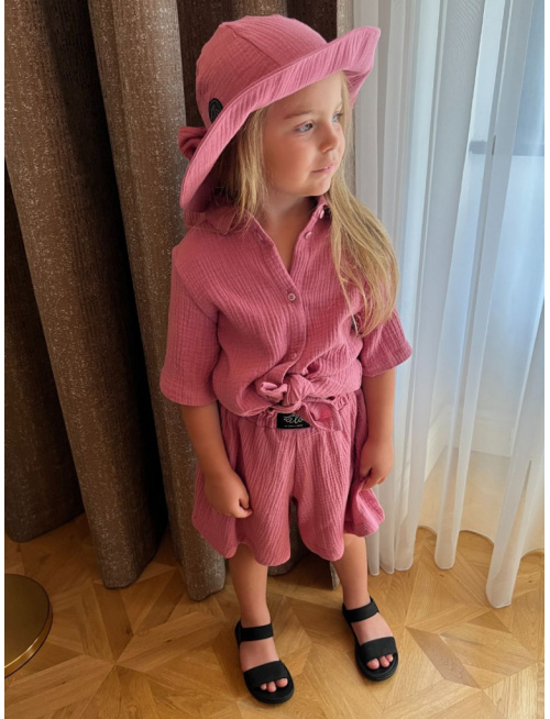 Rastúci elegantný klobúk LADY - gázovina/mušelín - jednovrstvový - mäsová