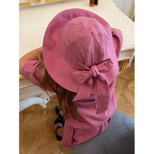 Rastúci elegantný klobúk LADY - gázovina/mušelín - jednovrstvový - mäsová