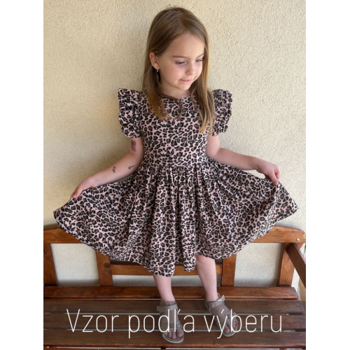 Šaty Valeriána - gázovina/mušelín - vzorované