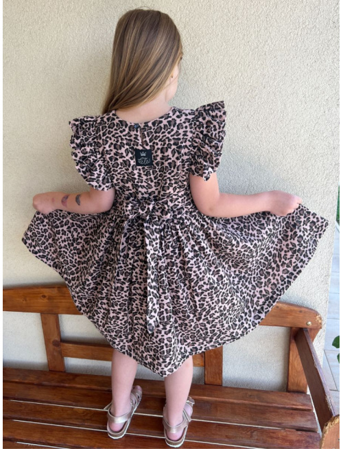 Šaty Valeriána - gázovina/mušelín - vzorované