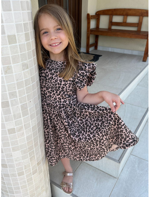 Šaty Valeriána - gázovina/mušelín - vzorované