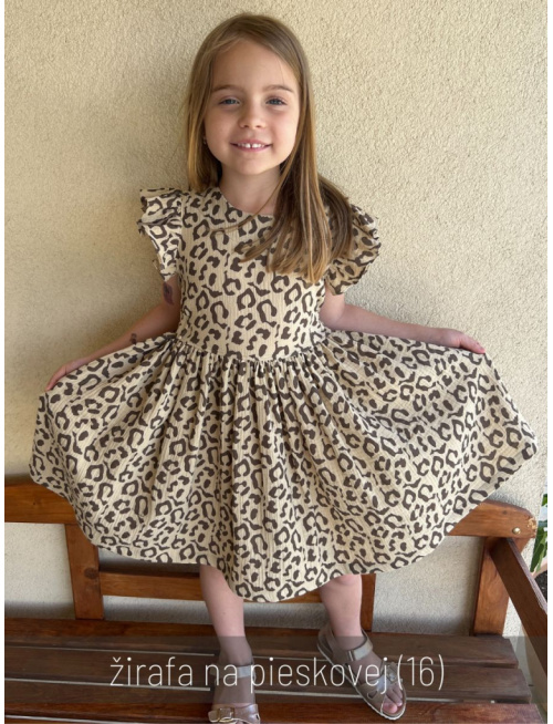 Šaty Valeriána - gázovina/mušelín - vzorované