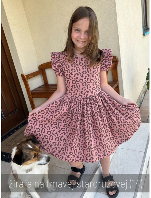 Šaty Valeriána - gázovina/mušelín - vzorované