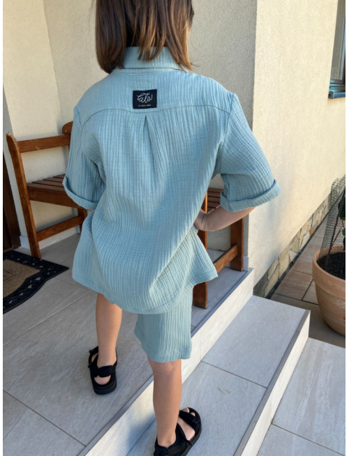 Súprava HAWAI - boy - gázovina/mušelín - jednofarebná