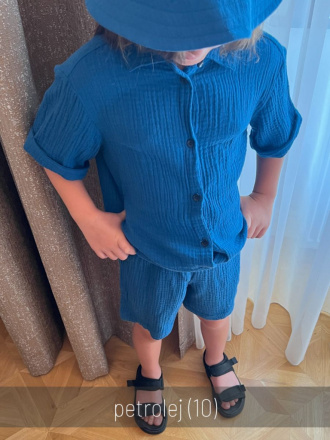 Súprava HAWAI - boy - gázovina/mušelín - jednofarebná