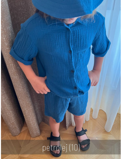 Súprava HAWAI - boy - gázovina/mušelín - jednofarebná