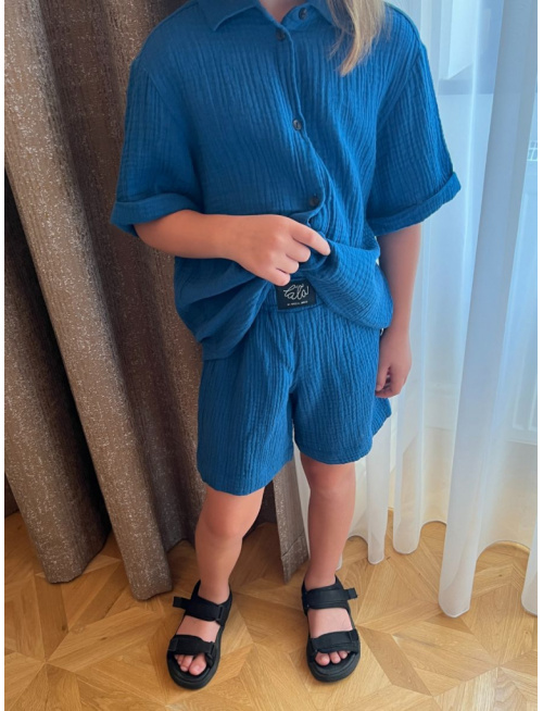 Súprava HAWAI - boy - gázovina/mušelín - jednofarebná