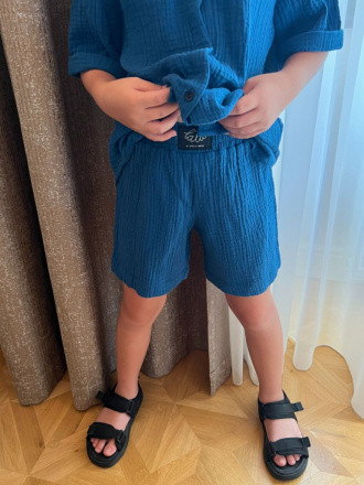 Súprava HAWAI - boy - gázovina/mušelín - jednofarebná