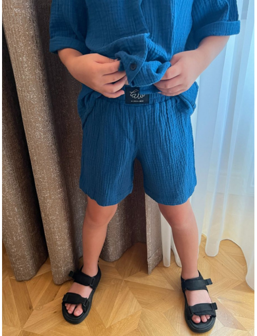 Súprava HAWAI - boy - gázovina/mušelín - jednofarebná