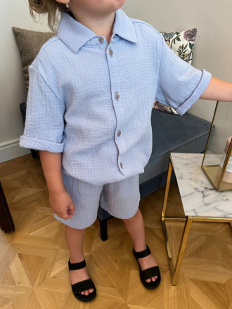 Súprava HAWAI - boy - gázovina/mušelín - jednofarebná