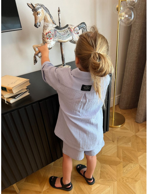 Súprava HAWAI - boy - gázovina/mušelín - jednofarebná