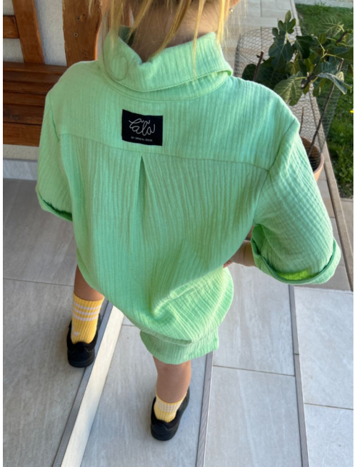 Súprava HAWAI - boy - gázovina/mušelín - hrášková - POSLEDNÝ KUS