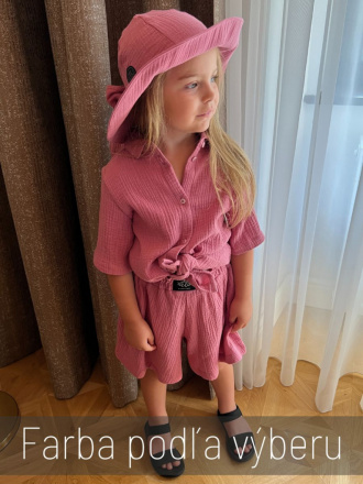Súprava HAWAI - girl - gázovina/mušelín - jednofarebná