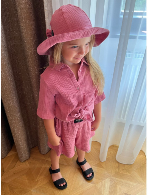 Súprava HAWAI - girl - gázovina/mušelín - jednofarebná