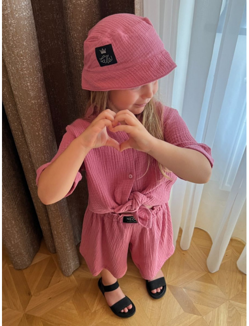 Súprava HAWAI - girl - gázovina/mušelín - jednofarebná