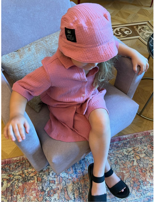 Súprava HAWAI - girl - gázovina/mušelín - jednofarebná