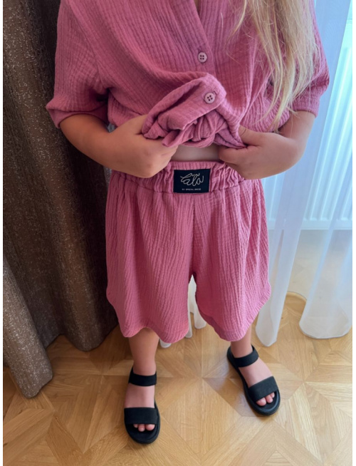 Súprava HAWAI - girl - gázovina/mušelín - jednofarebná