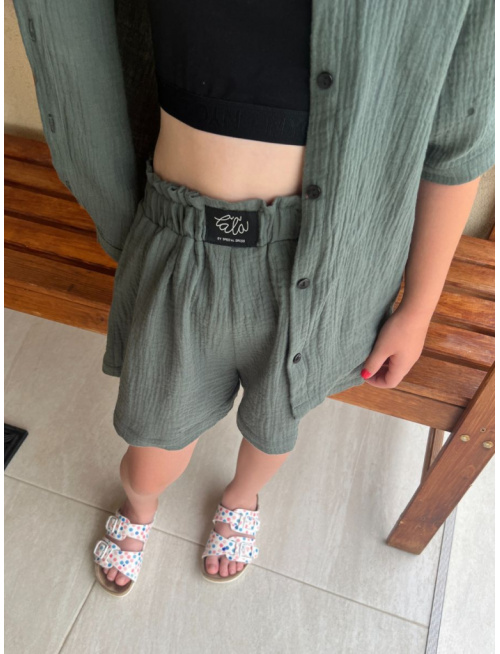 Súprava HAWAI - girl - gázovina/mušelín - jednofarebná