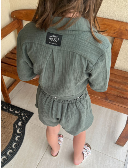 Súprava HAWAI - girl - gázovina/mušelín - jednofarebná