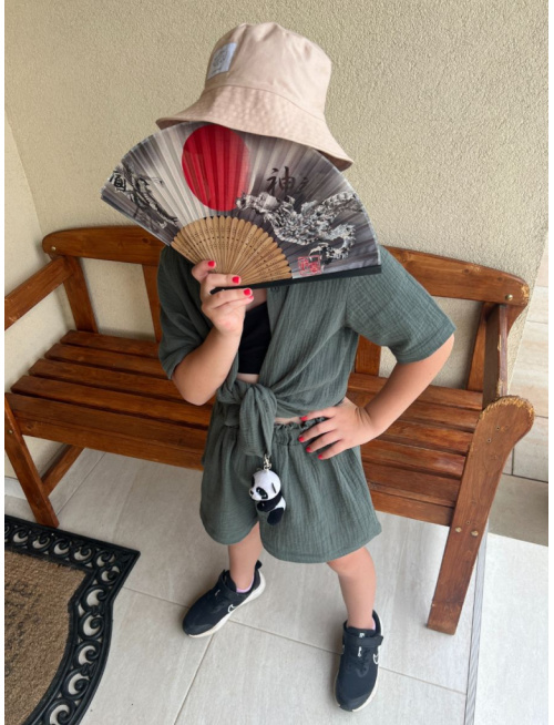 Súprava HAWAI - girl - gázovina/mušelín - jednofarebná