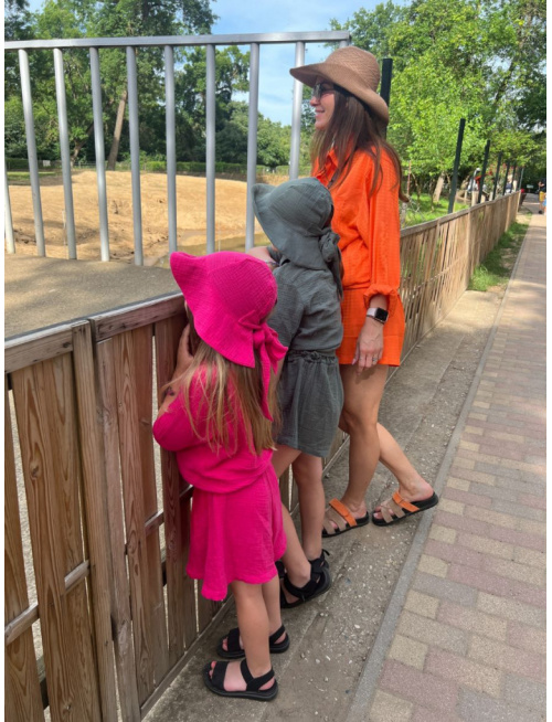 Súprava HAWAI - girl - gázovina/mušelín - jednofarebná