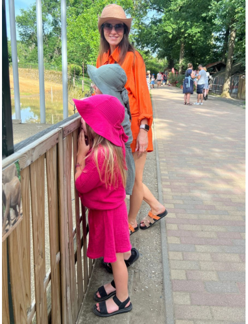 Súprava HAWAI - girl - gázovina/mušelín - jednofarebná