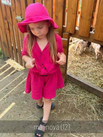 Súprava HAWAI - girl - gázovina/mušelín - jednofarebná